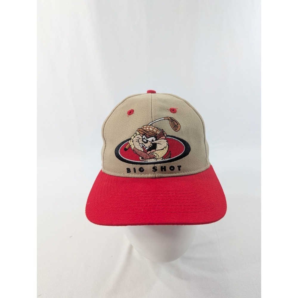 Vintage 1998 Looney Tunes Disney Tasmanian Devil Taz Golf Big Shot Hat One Size